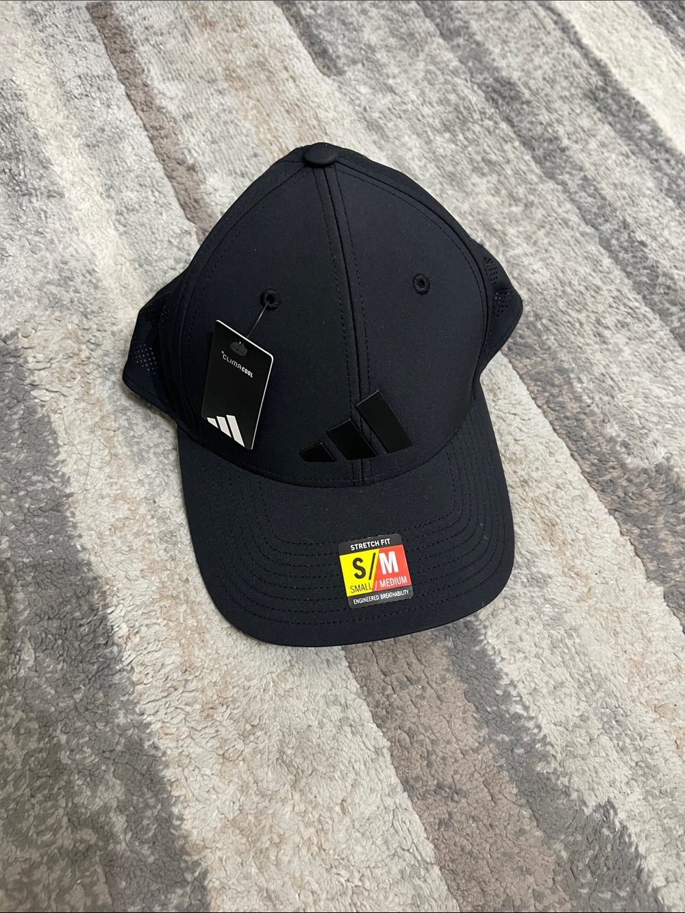adidas Black Stretch-Fit Performance Hat